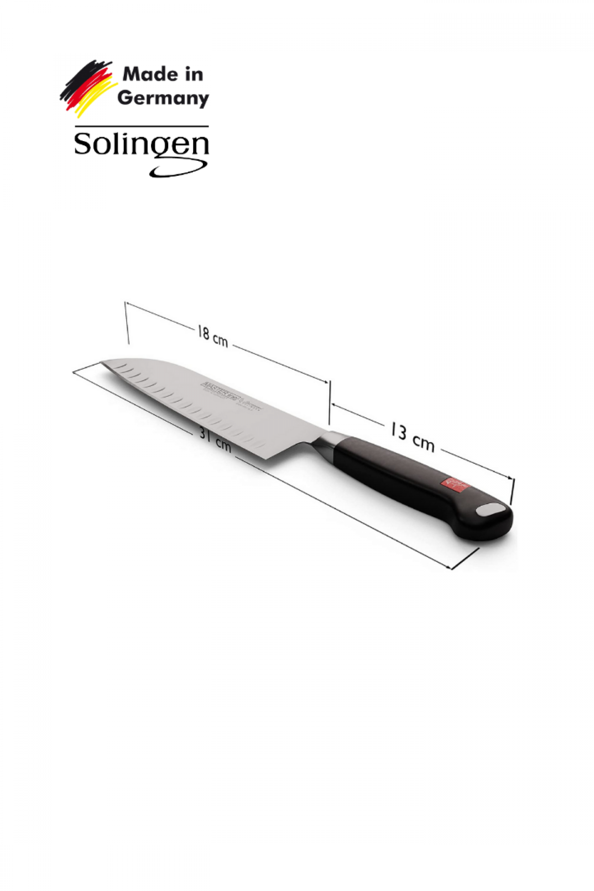 Solingen Burgvogel Masterline 18 cm Kanallı Santoku Bıçağı