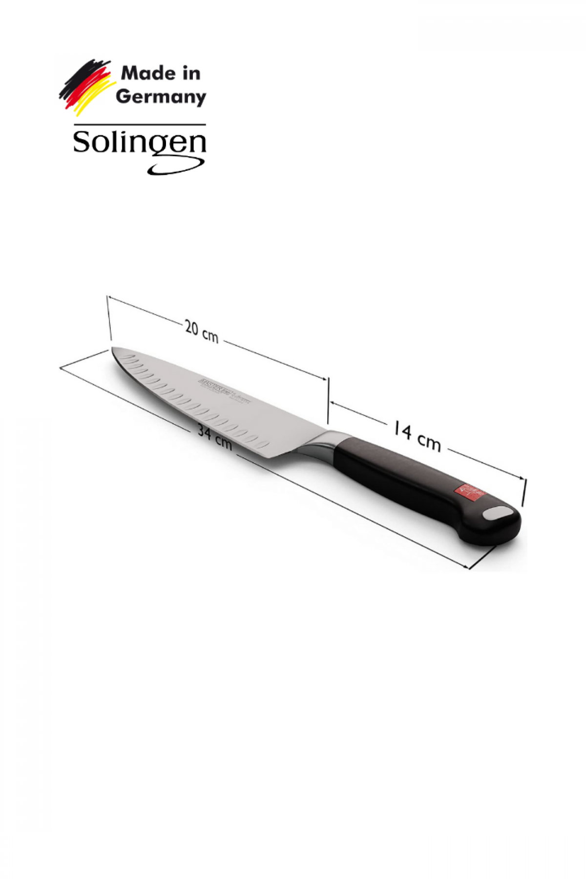 Solingen Burgvogel Masterline 20 cm Kanallı Büyük Şef Bıçağı