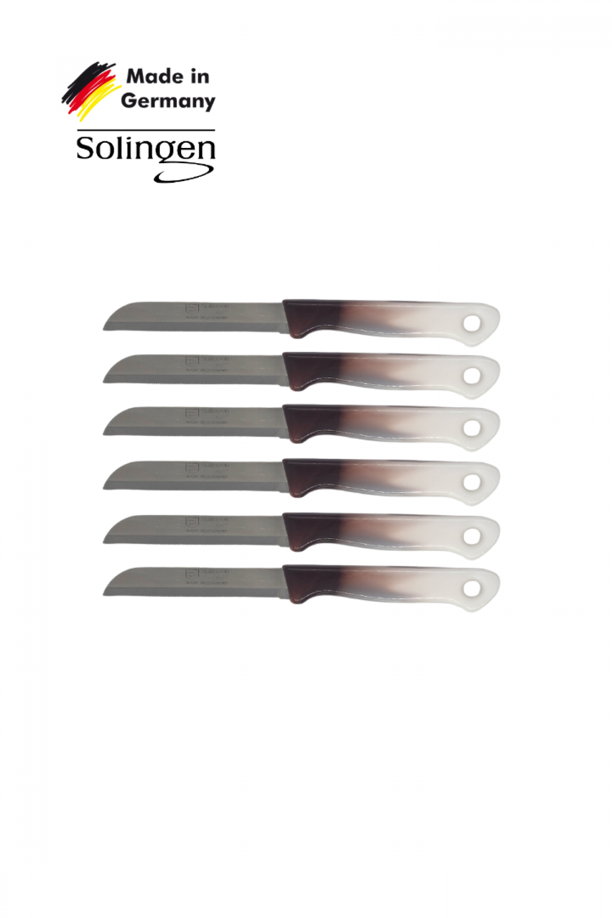 Solingen 6’lı Geçişli Kahverengi Meyve Bıçağı