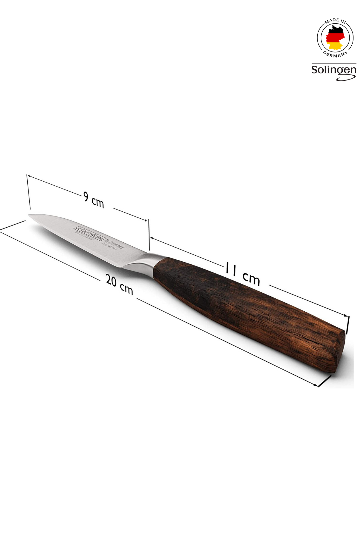 Solingen Burgvogel Juglans Line Ceviz Sap 9cm Soyma Bıçağı