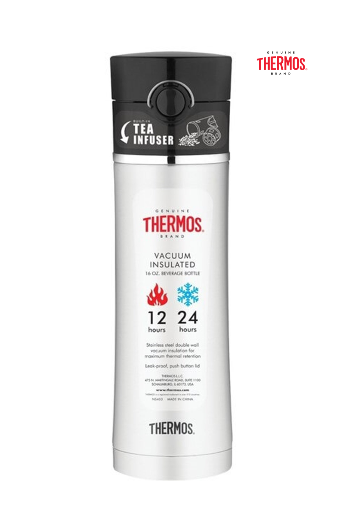 Thermos 470 ML Süzgeçli Çelik Termos